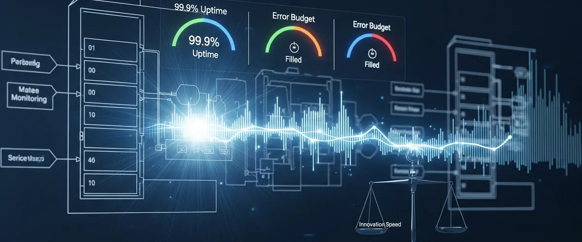 Blog post image for Designing SLOs and Error Budgets: Your Blueprint for Sustainable Reliability - How to design SLOs and error budgets that balance shipping speed with reliability: SLIs, monitoring, business goals, and the policies that turn a budget into a real decision tool.