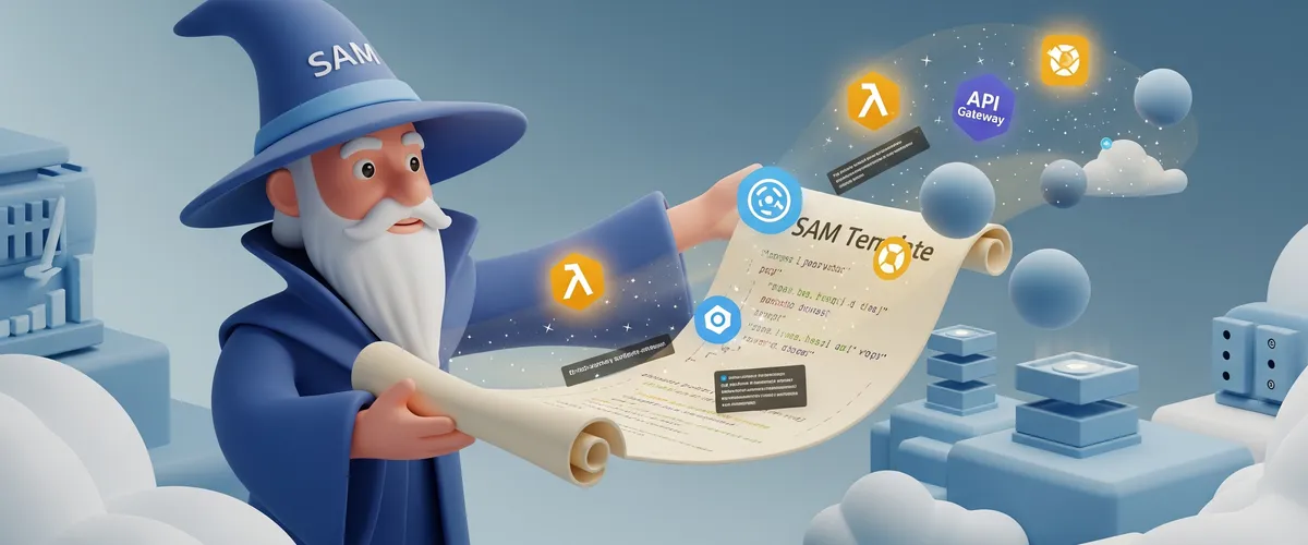 Blog post image for Deploying Serverless Applications with AWS SAM - AWS SAM (Serverless Application Model) extends AWS CloudFormation with a simpler syntax for defining and deploying serverless functions, APIs, and event sources. This post covers SAM templates, local testing with the SAM CLI, and best practices for building serverless applications on AWS.