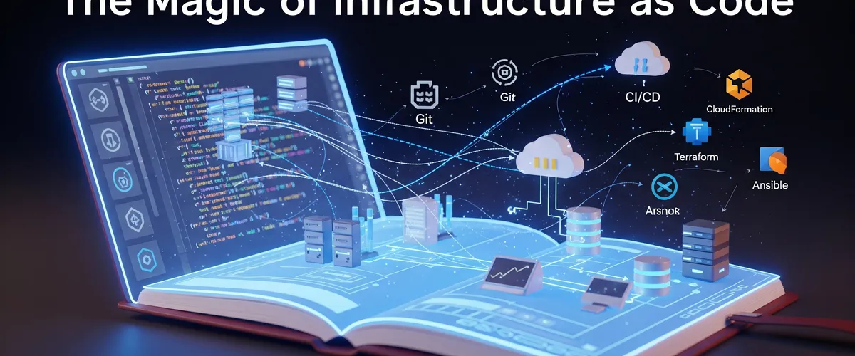 Blog post image for Understanding Infrastructure as Code (IaC) - Infrastructure as Code (IaC) manages infrastructure through code instead of manual configuration. This post covers its benefits, the declarative vs. imperative approaches, and popular tools like Terraform, CloudFormation, and Ansible.