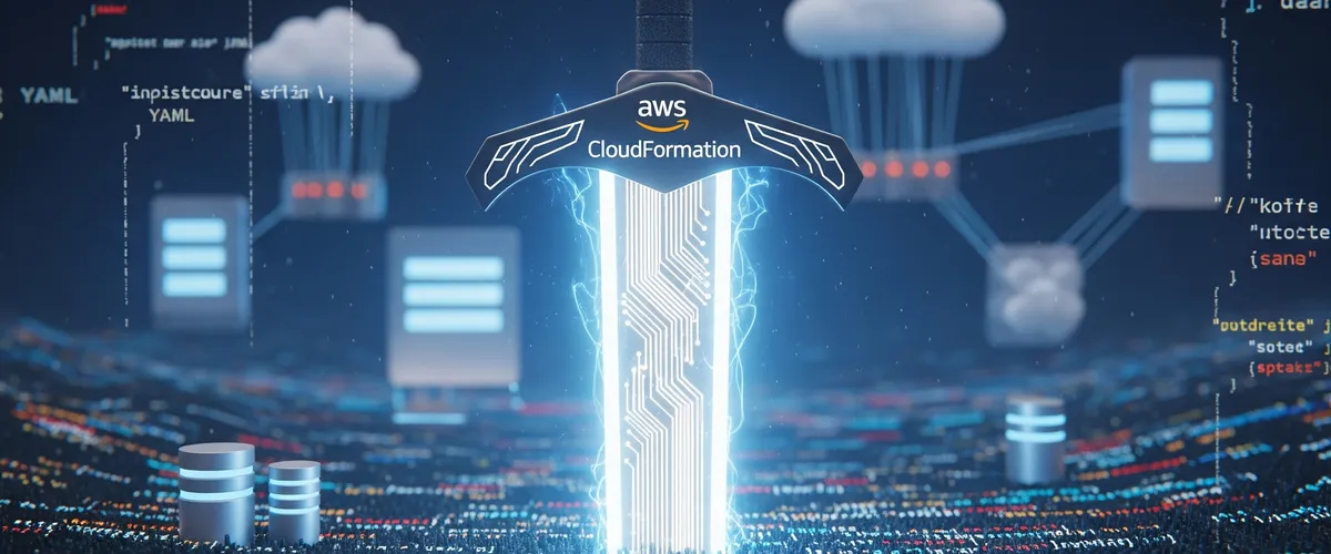 Blog post image for AWS CloudFormation for Infrastructure as Code (IaC) - AWS CloudFormation lets you declare your infrastructure as JSON or YAML templates, so you can create, update, and manage AWS resources consistently through code instead of manual console clicks. This post covers templates, stacks, change sets, rollbacks, and best practices for using CloudFormation as part of an infrastructure as code workflow.