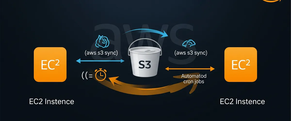 Blog post image for How To Connect A Two EC2 Instances Data Transfer Using AWS CLI Without AWS EFS - In this post, I will show you how to transfer data between two EC2 instances using AWS CLI, without AWS EFS.